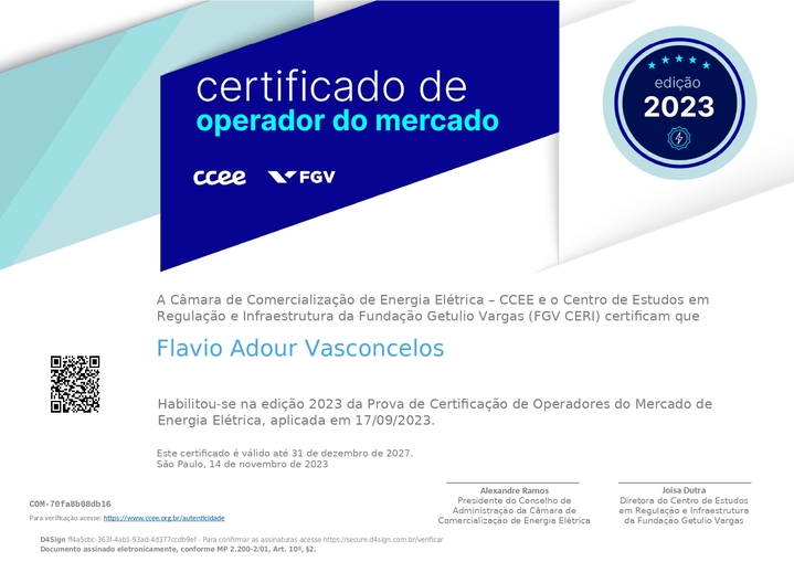 Certificado Flávio